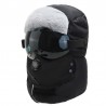 Warm winter hat - with goggles - ears / mouth protection / air valve - waterproof balaclava