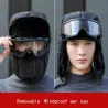 Warme wintermuts - met bril - oren / mondbescherming - volgelaatsmaskerMondmaskers
