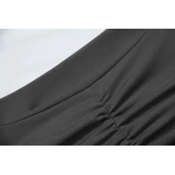 Sexy rückenfreies Langarm-Minikleid