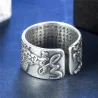 990 sterling silver - vintage dragon ring