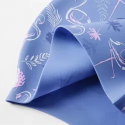 Bloemen / flamingo - siliconen badmuts - bescherming lang haarZwemmen