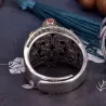 AnillosBuddhist mantra - ring - resizable - 925 sterling silver