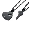 CollarHeart key puzzle - necklace - customizable names - couple - with birthstones
