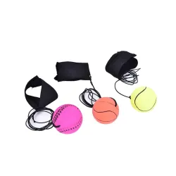 Rubber ball - with elastic string - wrist training