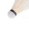 Badmintonshuttle - witte ganzenveer - met opbergkoker - 6-12 stuksBadminton