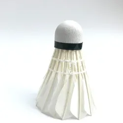 Badminton shuttlecock - white goose feather - 3pcs / 6pcs