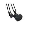 CollarHeart key puzzle - necklace - customizable names - couple - with birthstones
