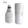 Badminton shuttlecock - white goose feather - 3pcs / 6pcs