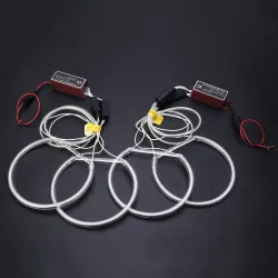 Angel eye light - halo ring - white LED - 131mm - for BMW E36 E38 E39 E46 - 4 pieces
