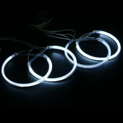 Angel eye światło - halo ring - biały LED - 131mm - dla BMW E36 E38 E39 E46 - 4 sztukiŚwiatła