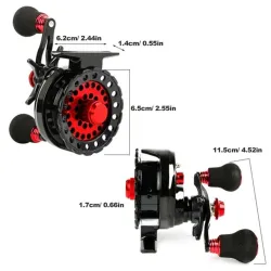 Ice fishing reel - raft wheel - 6+1 ball bearings