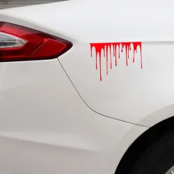 Glissement de sang - autocollant vinyle