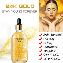 Moisture face essence - hyaluronzuur - anti-rimpel serum - 24K goud - 100 mlHuid
