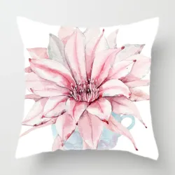 Fundas de cojinesPlant watercolor painting - cushion cover - 45 * 45cm