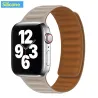 Apple Watch - silikonowy / skórzany pasek magnetyczny - 38 mm - 42 mmAkcesoria