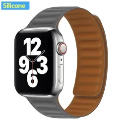 Apple Watch - silikonowy / skórzany pasek magnetyczny - 38 mm - 42 mmAkcesoria