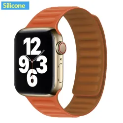 Apple Watch - silikonowy / skórzany pasek magnetyczny - 38 mm - 42 mmAkcesoria