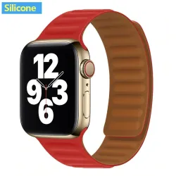 Apple Watch - silikonowy / skórzany pasek magnetyczny - 38 mm - 42 mmAkcesoria