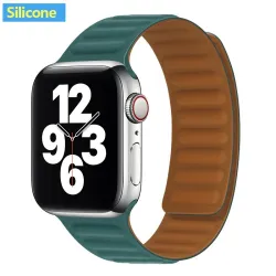 Apple Watch - silikonowy / skórzany pasek magnetyczny - 38 mm - 42 mmAkcesoria