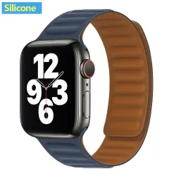 Apple Watch - silikonowy / skórzany pasek magnetyczny - 38 mm - 42 mmAkcesoria