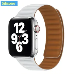 Apple Watch - silikonowy / skórzany pasek magnetyczny - 38 mm - 42 mmAkcesoria