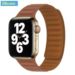 Apple Watch - silikonowy / skórzany pasek magnetyczny - 38 mm - 42 mmAkcesoria
