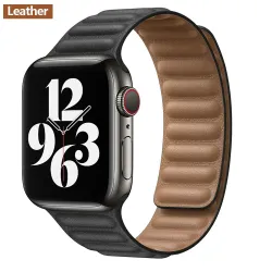 Apple Watch - silikonowy / skórzany pasek magnetyczny - 38 mm - 42 mmAkcesoria