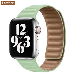 Apple Watch - silikonowy / skórzany pasek magnetyczny - 38 mm - 42 mmAkcesoria