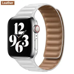 Apple Watch - silikonowy / skórzany pasek magnetyczny - 38 mm - 42 mmAkcesoria