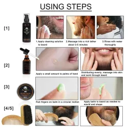 Zestaw do stylizacji brody - balsam / olejek / / balsam / grzebieńBroda