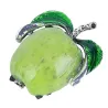 Roter / grüner Apfel - elegante Brosche