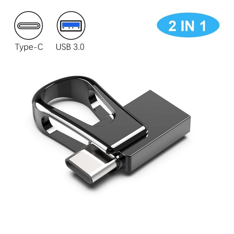 Mini memory stick - dual USB - 3.0 - OTG type-C - waterproof - rotatable- 32GB - 64GB - 128GB