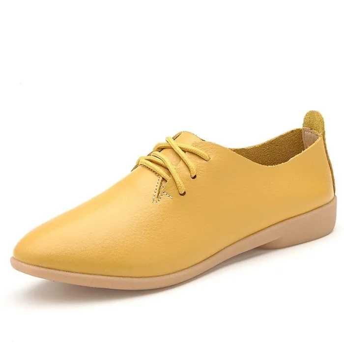 BotasLeather flats - pointed toe shoes