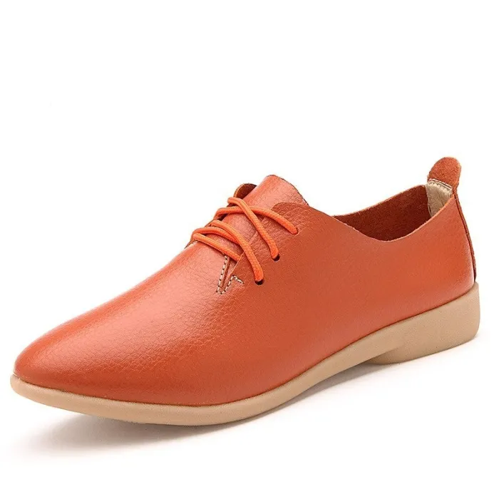 BotasLeather flats - pointed toe shoes