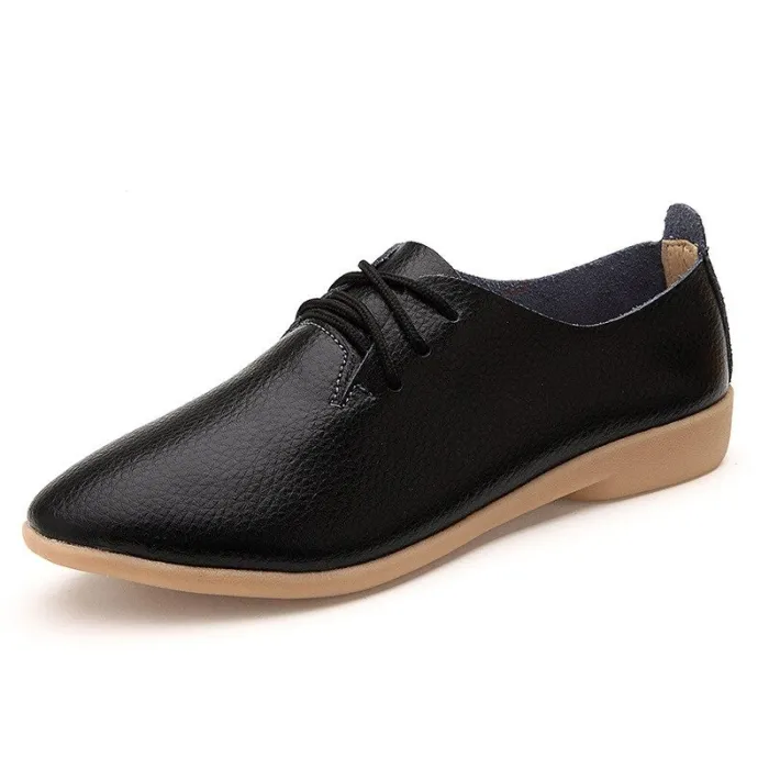 BotasLeather flats - pointed toe shoes