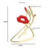 BrochesSexy lip hand - crystal brooch