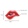 Red lips - enamel brooch
