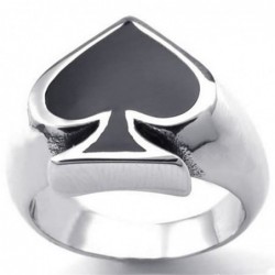 Spades ring - unisex - stainless steel