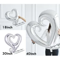 Hartvormige ballon - Valentijnsdag / bruiloften / feestdecoratie - 18 / 30 / 40 inchBallonnen