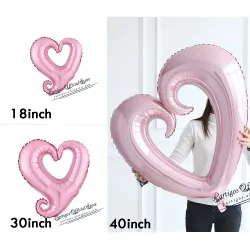 Herzförmiger Ballon - Valentinstag / Hochzeiten / Partydekoration - 18 / 30 / 40 Zoll