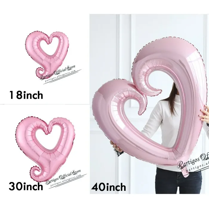 Herzförmiger Ballon - Valentinstag / Hochzeiten / Partydekoration - 18 / 30 / 40 Zoll
