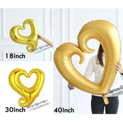 Herzförmiger Ballon - Valentinstag / Hochzeiten / Partydekoration - 18 / 30 / 40 Zoll