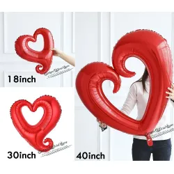 GlobosGiant heart shaped - balloon - 18 / 30 / 40 inch