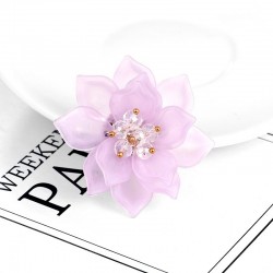 Elegant flower - crystal brooch