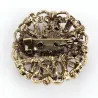 Vintage Kristallblumen - antike Brosche