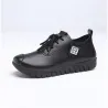 Zachte platte schoenen - met veters - echt leerLaarzen