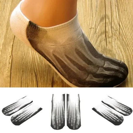 Short socks - foot X-ray print - unisex