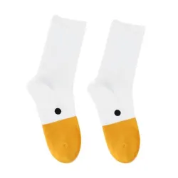 Cotton socks - goose head print - unisex