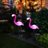 Solar garden lamp - waterproof - LED - neon - flamingo shape