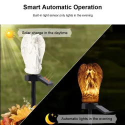 Tuinlamp op zonne-energie - waterdicht - LED - engelvormSolar verlichting